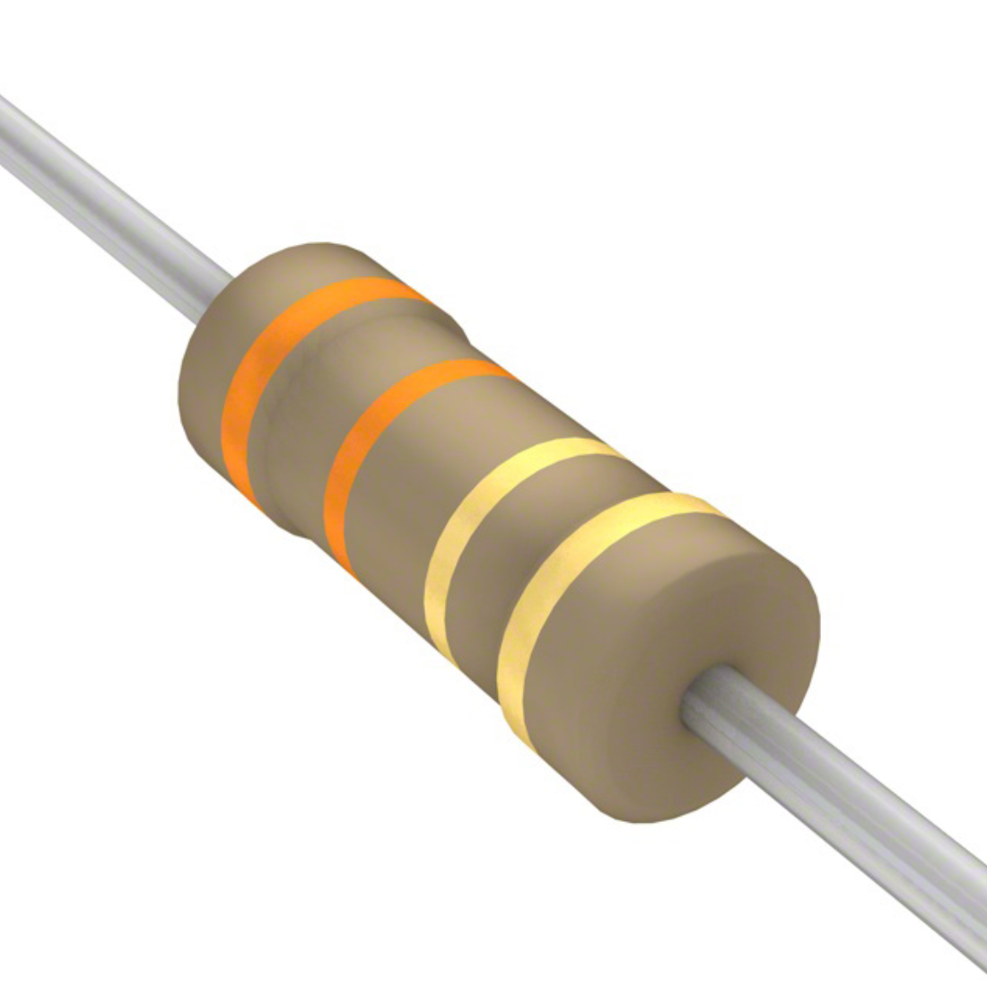 3.3 ohm resistor color code 4 band 