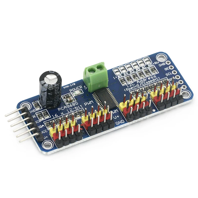 PCA9685 16-Channel 12-Bit PWM Servo Driver Module Guide